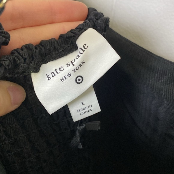 NEW! Kate Spade New York Target Tiered Ruffle Midi Tank Dress Black SZ L - Picture 8 of 10